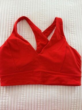 Zella Red Crisscross Back Sports Bra- worn once